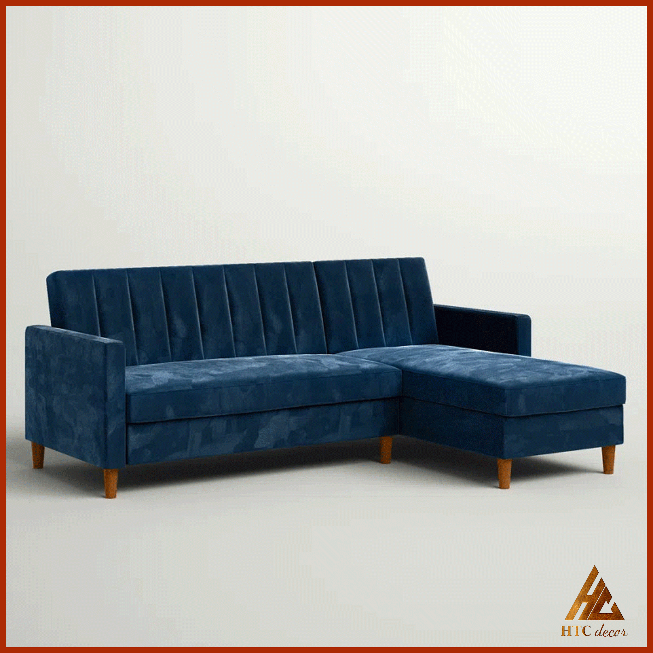 Ghế Sofa Góc L Allison Vải Nhung